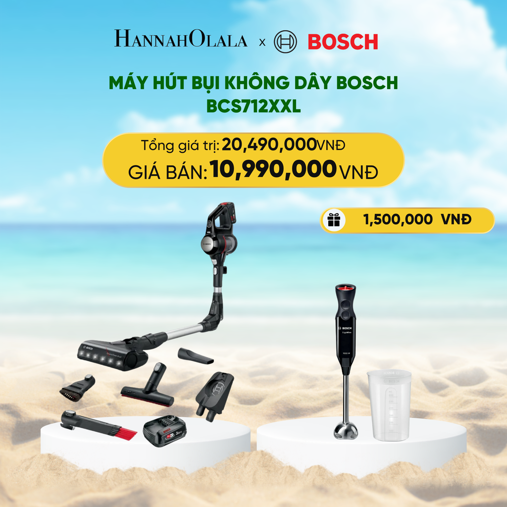  DEAL 3: MÁY HÚT BỤI KHÔNG DÂY BOSCH BCS712XXL 