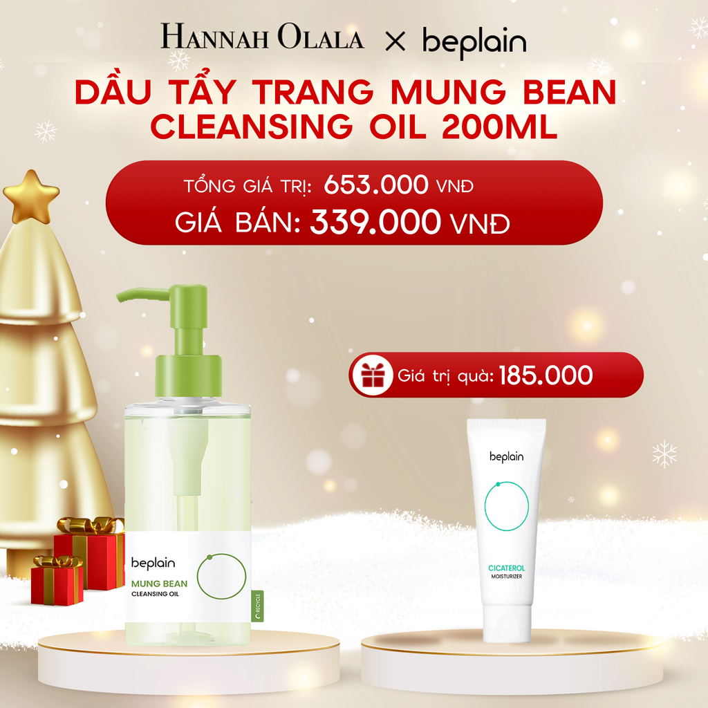  DEAL 1: BEPLAIN DẦU TẨY TRANG MUNG BEAN CLEANSING OIL 200ML (IP08) VER 1 