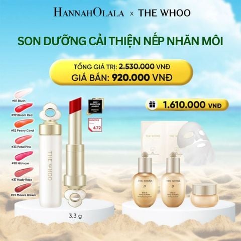  DEAL 18: SON DƯỠNG CẢI THIỆN NẾP NHĂN MÔI THE WHOO ESSENTIAL LIP GLOW BALM 