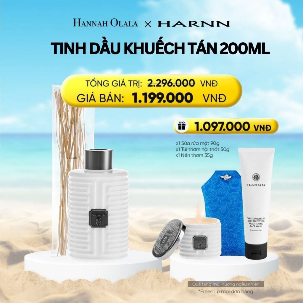  DEAL 9: TINH DẦU KHUẾCH TÁN 200ML HƯƠNG THIÊN NHIÊN THƯ GIÃN KHÔNG GIAN SỐNG 