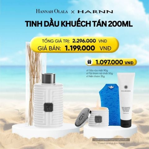  DEAL 9: TINH DẦU KHUẾCH TÁN 200ML HƯƠNG THIÊN NHIÊN THƯ GIÃN KHÔNG GIAN SỐNG 