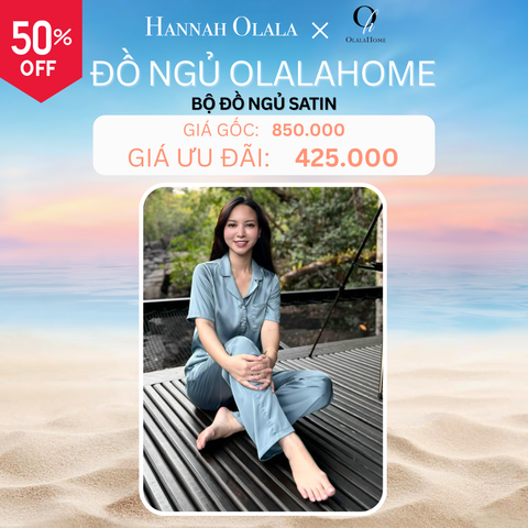  DEAL 8B: BỘ ĐỒ NGỦ SATIN - MÀU XANH ĐÁ 