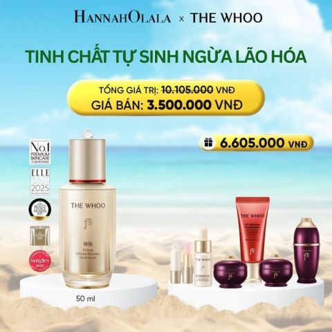  DEAL 1: TINH CHẤT TỰ SINH NGỪA LÃO HÓA THẾ HỆ THỨ 4 THE WHOO BICHUP ULTIMATE RECOVERY YOUTH SERUM 50ML 