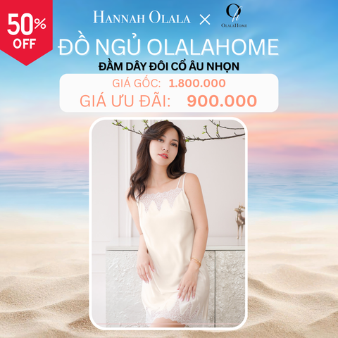  DEAL 9A: ĐẦM DÂY ĐÔI CỔ ÂU NHỌN - MÀU TRẮNG KEM 