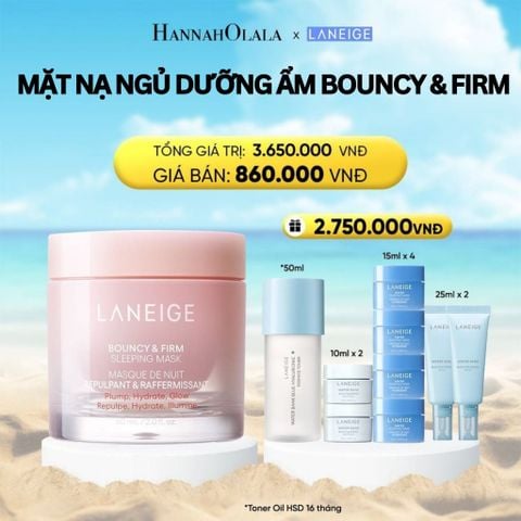  DEAL 3: MẶT NẠ NGỦ DƯỠNG ẨM LANEIGE BOUNCY & FIRM SLEEPING MASK 60ML TĂNG CƯỜNG COLLAGEN VÀ CHĂM SÓC DA 