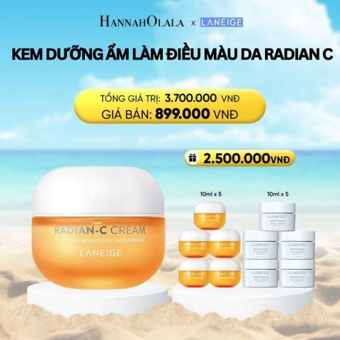  DEAL 4: KEM DƯỠNG GIÚP HỖ TRỢ LÀM ĐỀU MÀU DA MỜ THÂM SẠM KEM DƯỠNG TRẮNG DA LÀM MỜ ĐỐM NÂU LANEIGE RADIAN-C CREAM 50ML 