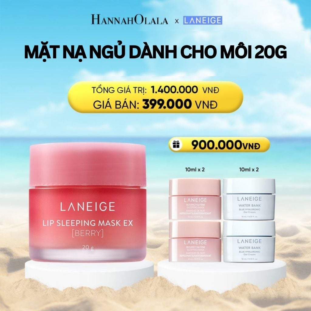  DEAL 1: MẶT NẠ NGỦ DÀNH CHO MÔI LANEIGE LIP SLEEPING MASK 20G (CHỌN MÙI HƯƠNG) 