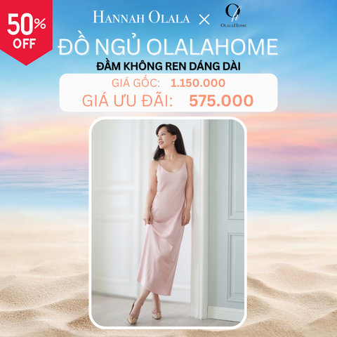  DEAL 10A: ĐẦM KHÔNG REN DÁNG DÀI - MÀU HỒNG 