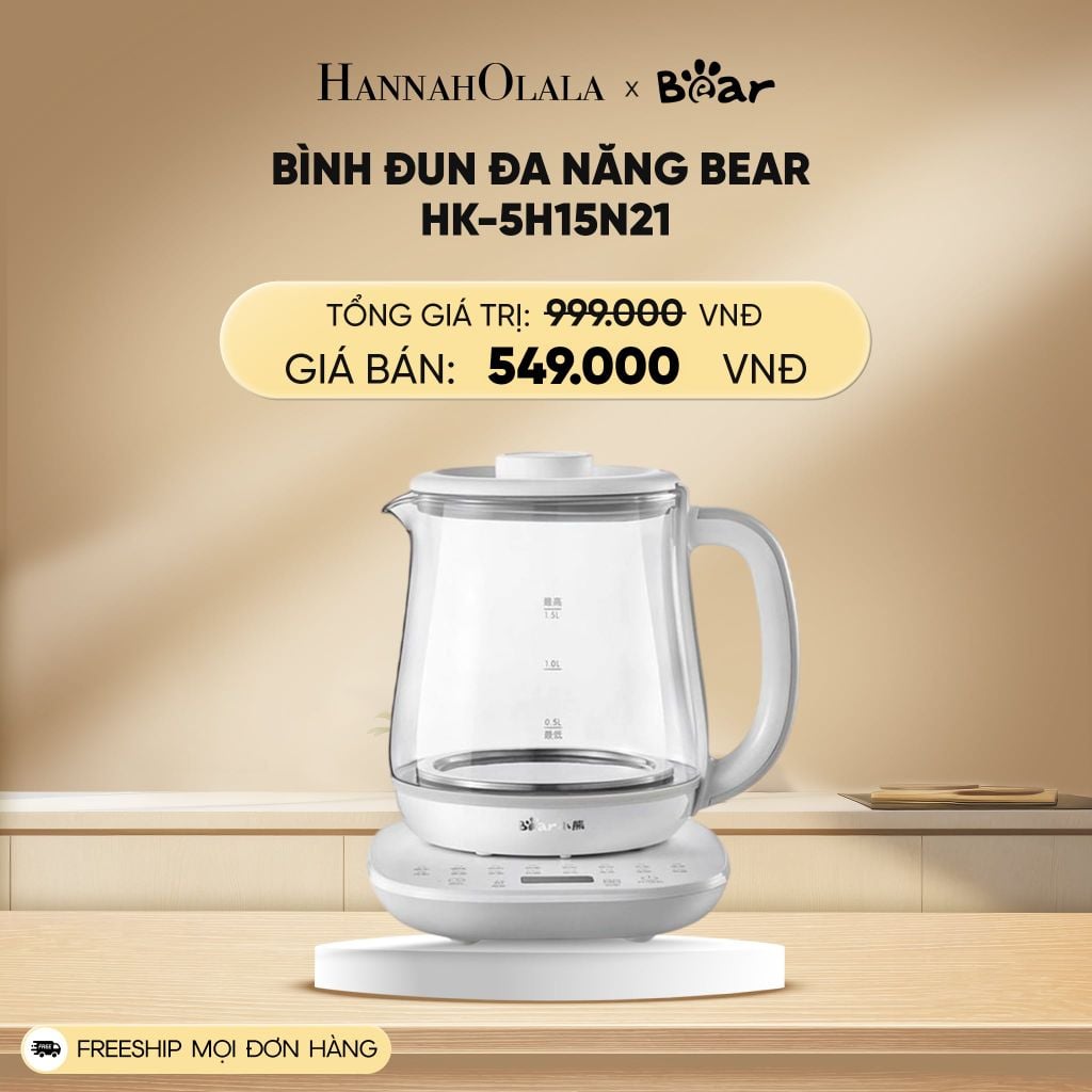  C299_DEAL 13: BÌNH ĐUN ĐA NĂNG BEAR HK-5H15N21 