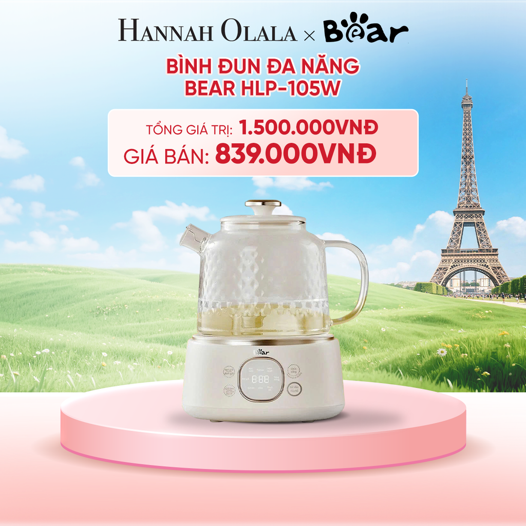  BÌNH ĐUN ĐA NĂNG BEAR HLP-105W - B110 