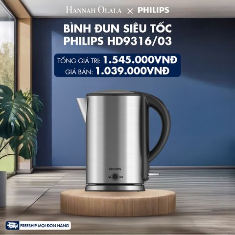  M112_DEAL 23: BÌNH ĐUN SIÊU TỐC PHILIPS HD9316/03 