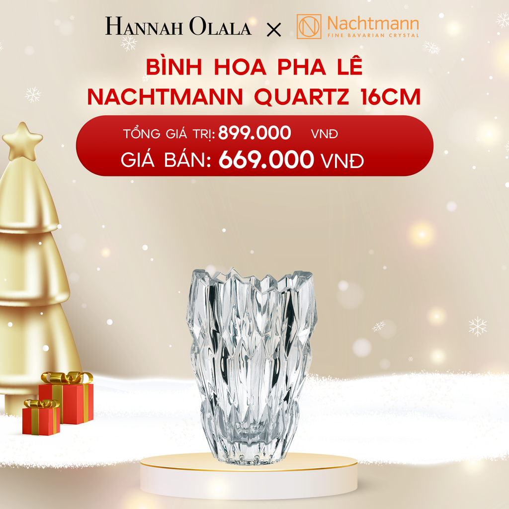  DEAL 7: BÌNH HOA PHA LÊ NACHTMANN QUARTZ 26CM/16CM 
