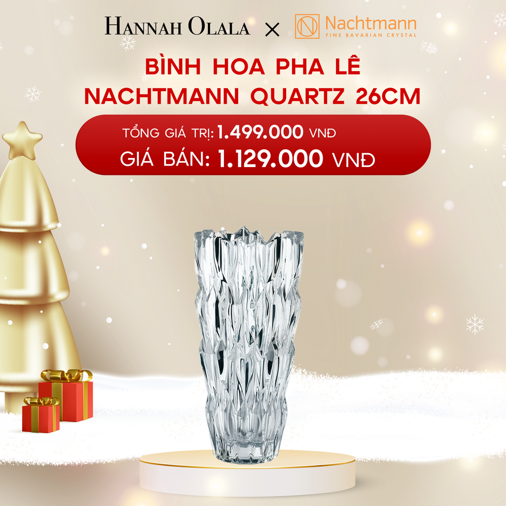  DEAL 7: BÌNH HOA PHA LÊ NACHTMANN QUARTZ 26CM/16CM 
