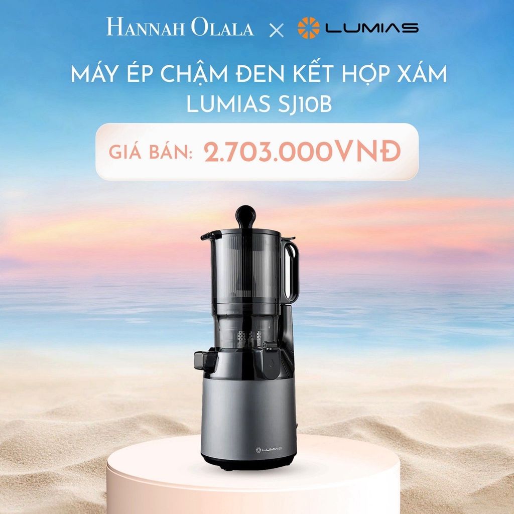  DEAL 4: MÁY ÉP CHẬM ĐEN KẾT HỢP XÁM LUMIAS SJ10B 