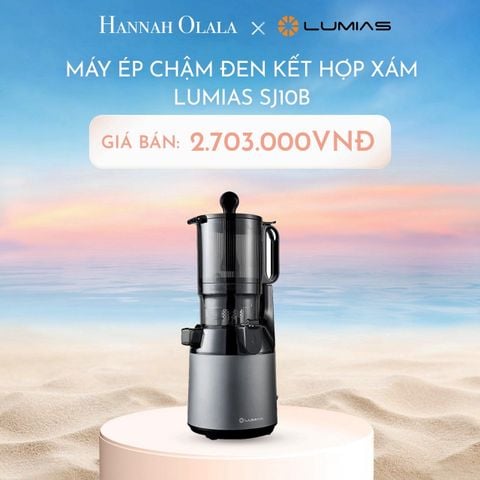  DEAL 4: MÁY ÉP CHẬM ĐEN KẾT HỢP XÁM LUMIAS SJ10B 