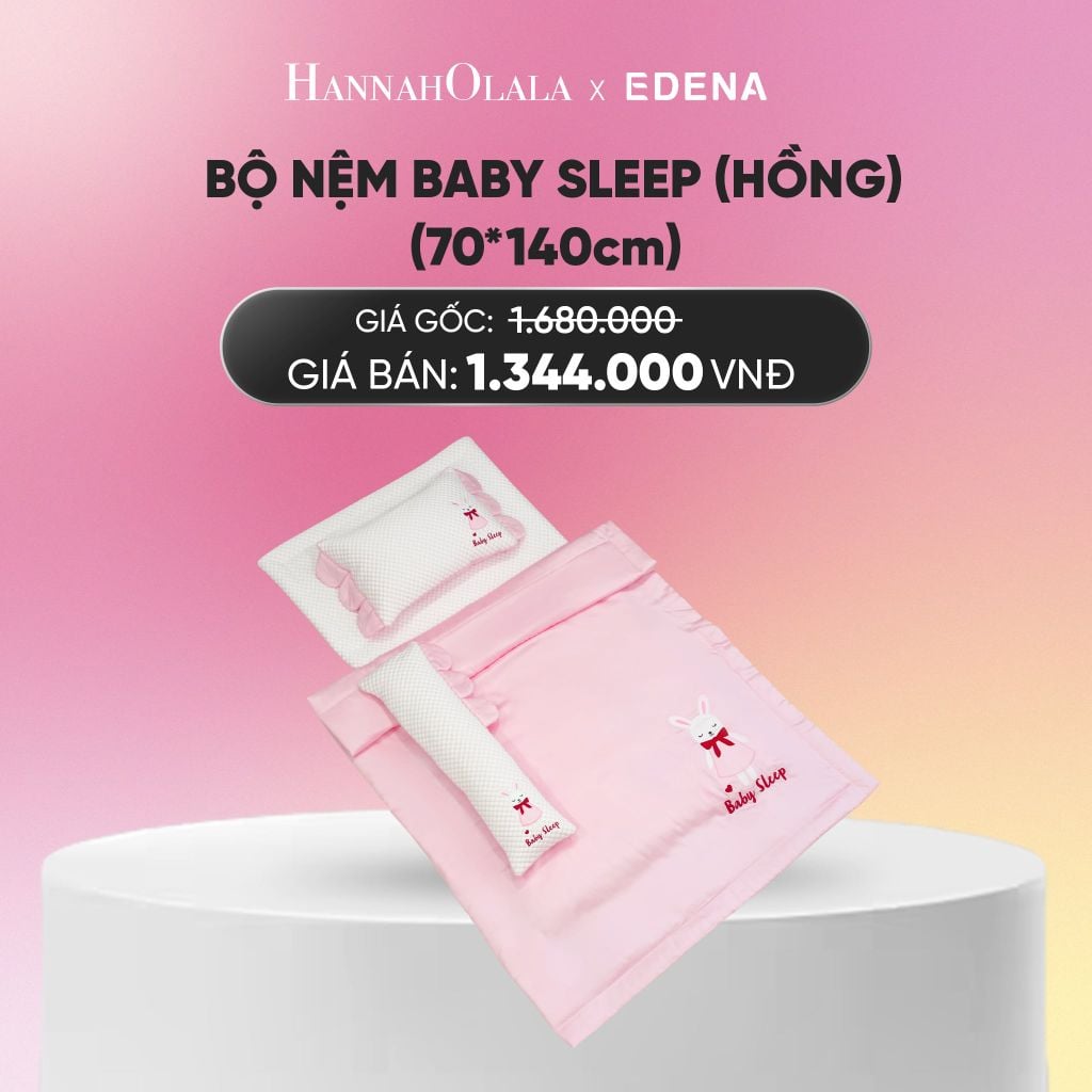  BỘ NỆM TRẺ EM BABY SLEEP EDENA 70 X 140CM_A1676 