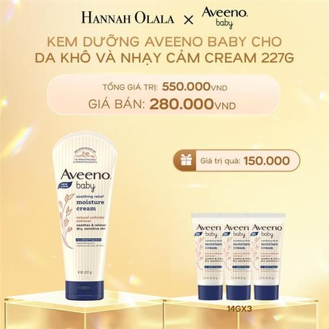  C1020_DEAL 8_RE: KEM DƯỠNG ẨM CHO DA KHÔ VÀ NHẠY CẢM AVEENO BABY SOOTHING RELIEF MOISTURE CREAM 227G 