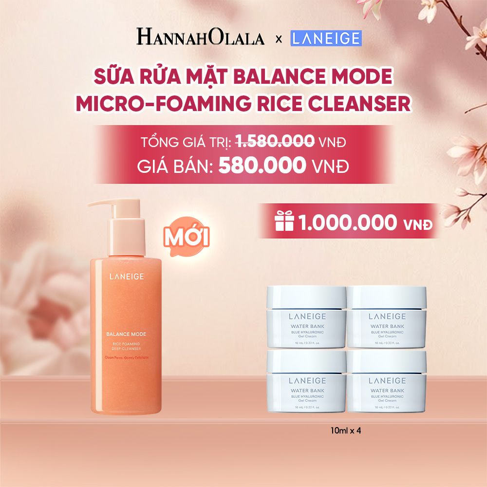  MỚI - SỮA RỬA MẶT BALANCE MODE MICRO FOAMING RICE CLEANSER LÀM SẠCH CHO DA DẦU VÀ DA HỖN HỢP 250ML - A728 