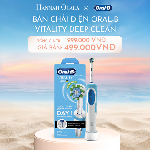  C700_DEAL 1: BÀN CHẢI ĐIỆN ORAL-B VITALITY LOẠI BỎ THÊM ĐẾN 100% MẢNG BÁM 
