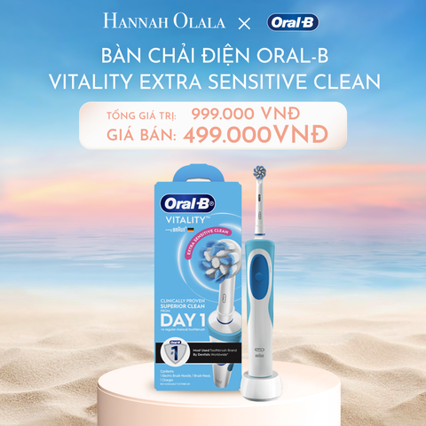  C700_DEAL 1: BÀN CHẢI ĐIỆN ORAL-B VITALITY LOẠI BỎ THÊM ĐẾN 100% MẢNG BÁM 