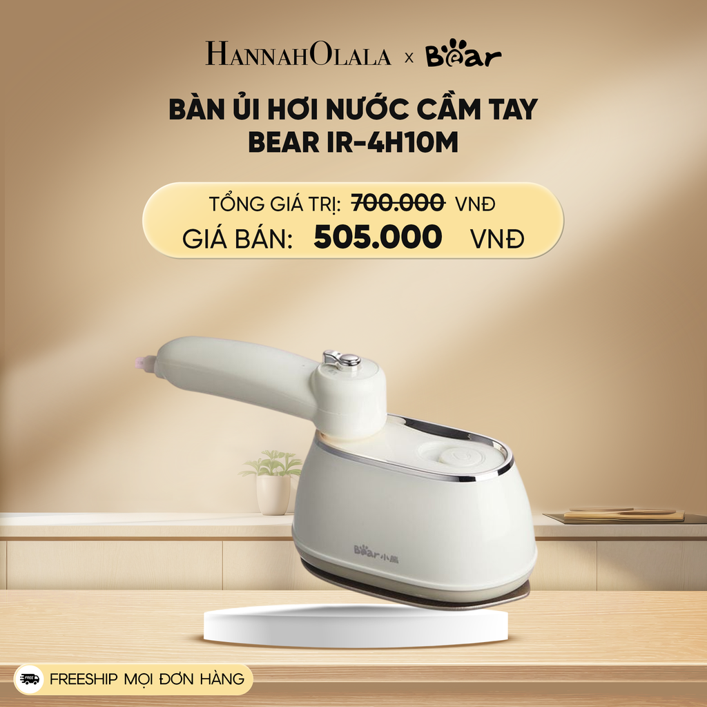  DEAL 14: BÀN ỦI HƠI NƯỚC CẦM TAY BEAR IR-4H10M 