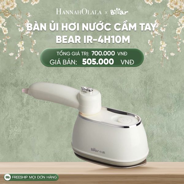  D114_DEAL 12: BÀN ỦI HƠI NƯỚC CẦM TAY BEAR IR-4H10M 
