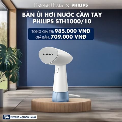  BÀN ỦI HƠI NƯỚC CẦM TAY PHILIPS STH1000/10 - DEAL 4 