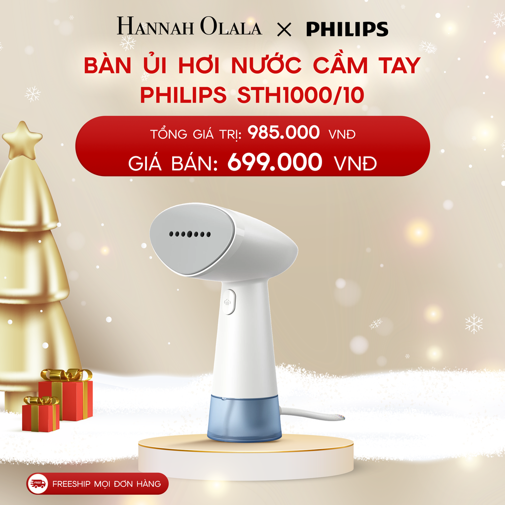  A495_DEAL 9: BÀN ỦI HƠI NƯỚC CẦM TAY PHILIPS STH1000/10 