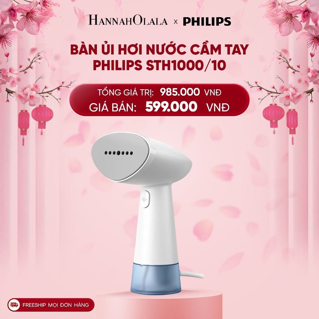  DEAL 19: BÀN ỦI HƠI NƯỚC CẦM TAY PHILIPS STH1000/10 