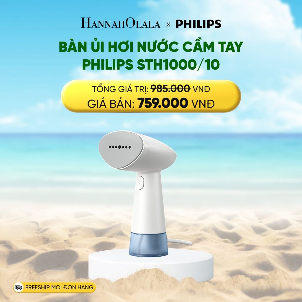  DEAL 4: BÀN ỦI HƠI NƯỚC CẦM TAY PHILIPS STH1000/10 