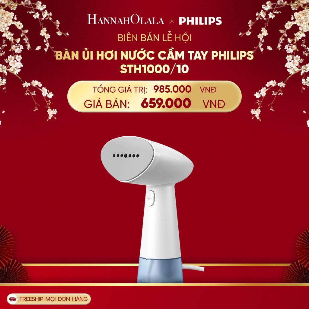  DEAL 5: BÀN ỦI HƠI NƯỚC CẦM TAY PHILIPS STH1000/10 