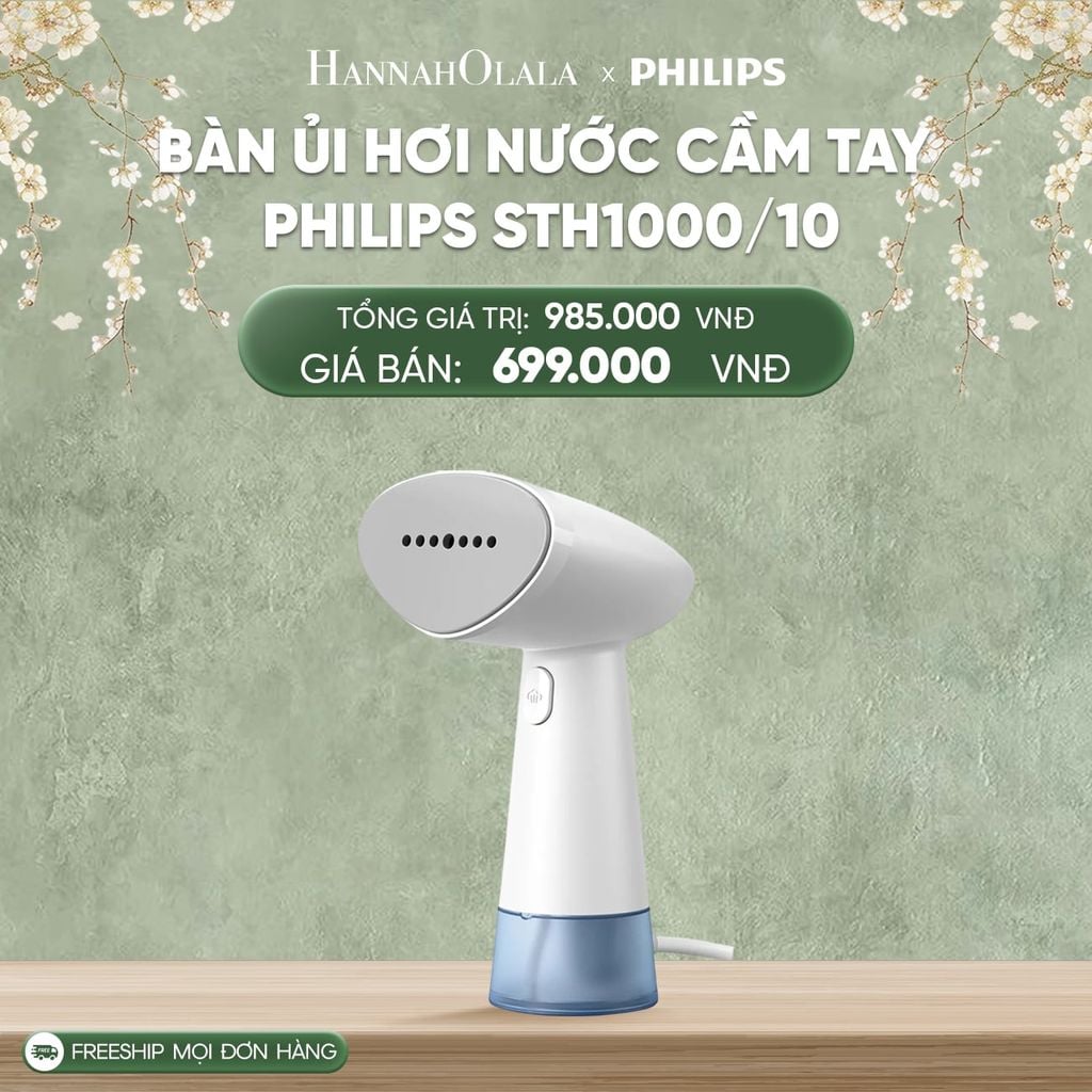  DEAL 5: BÀN ỦI HƠI NƯỚC CẦM TAY PHILIPS STH1000/10 