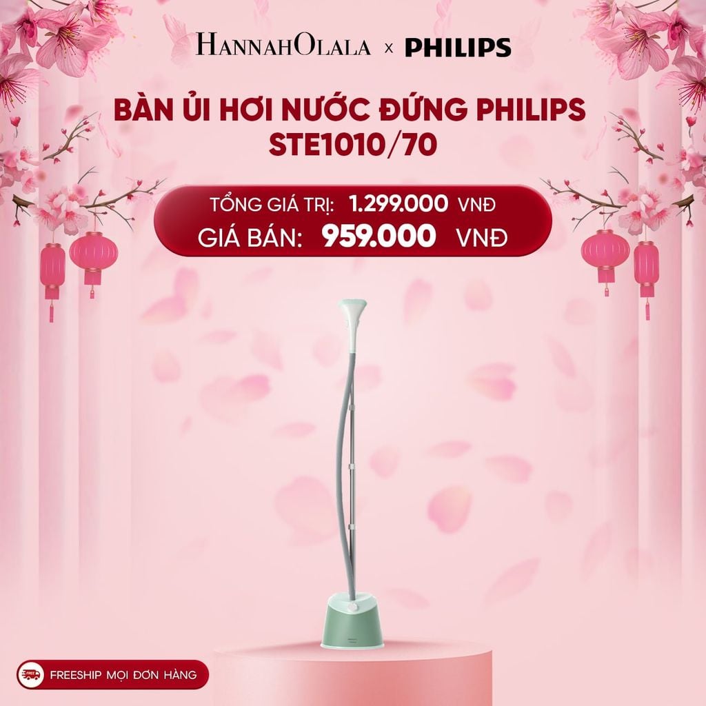  DEAL 18: BÀN ỦI HƠI NƯỚC ĐỨNG PHILIPS STE1010/70 