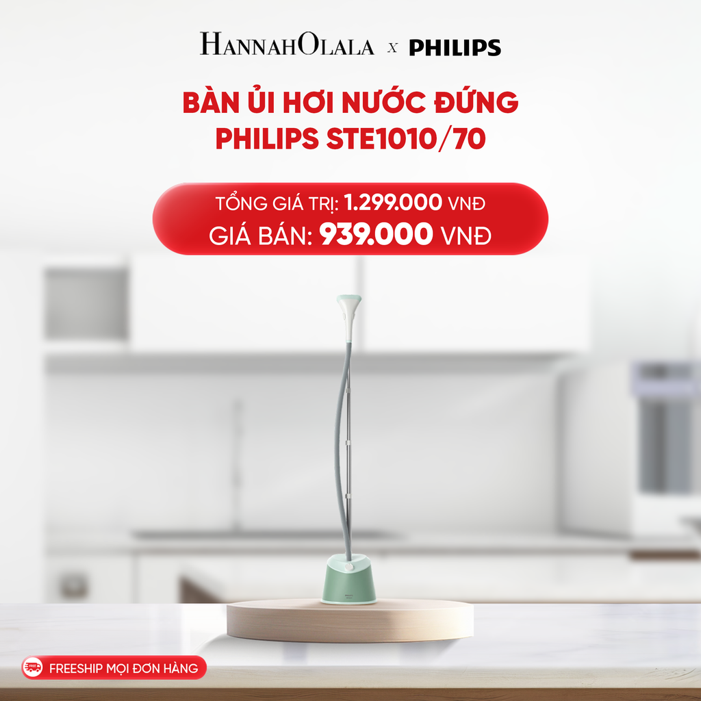  B125_DEAL 17: BÀN ỦI HƠI NƯỚC ĐỨNG PHILIPS STE1010/70 