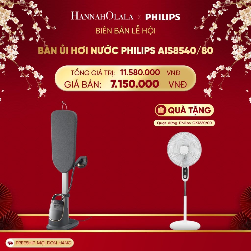  DEAL 12: BÀN ỦI HƠI NƯỚC PHILIPS AIS8540/80 