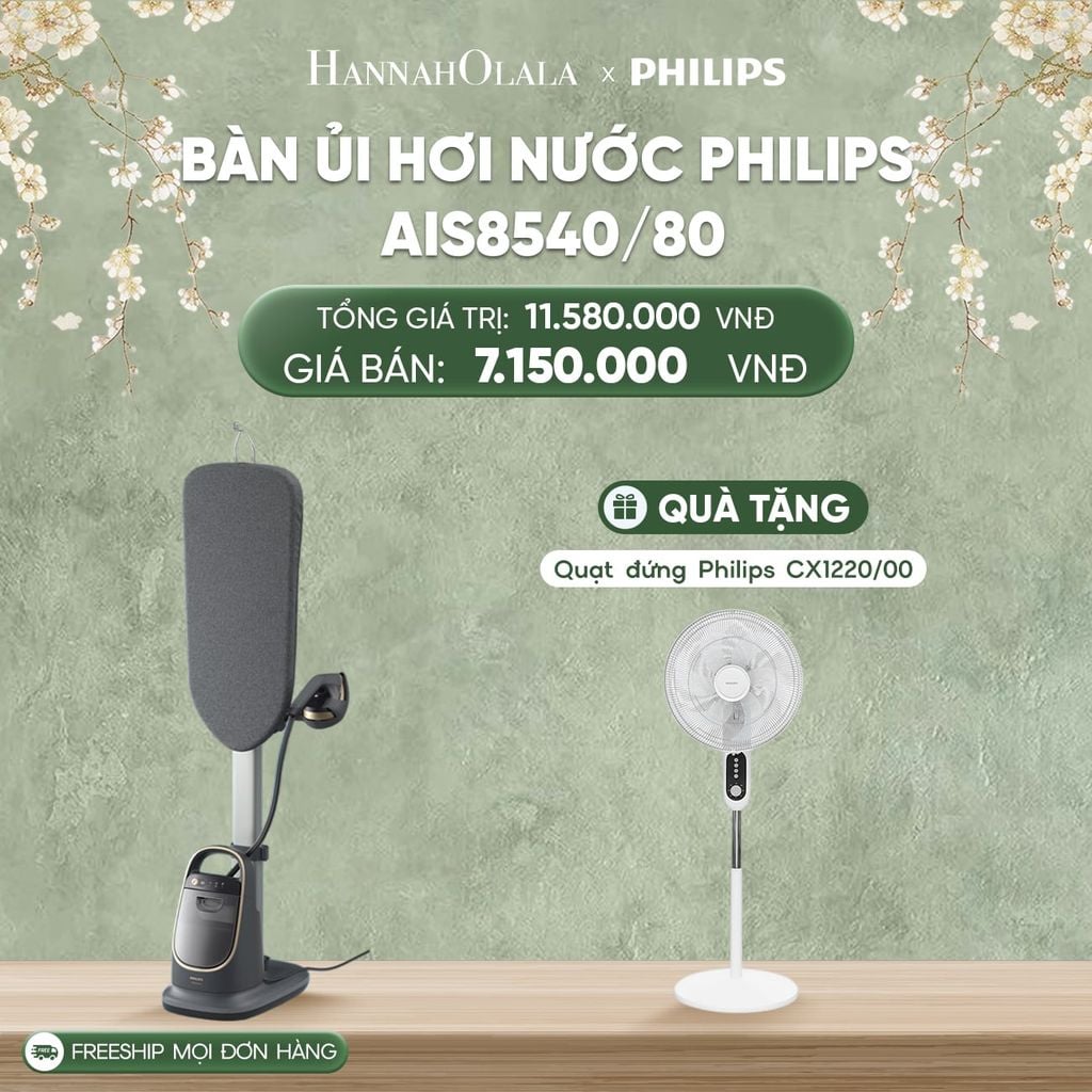  DEAL 13: BÀN ỦI HƠI NƯỚC PHILIPS AIS8540/80 