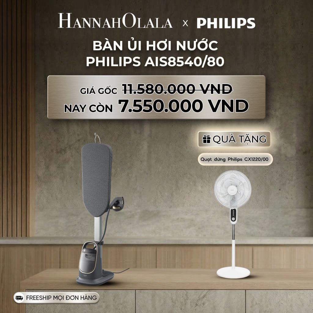  DEAL 6: BÀN ỦI HƠI NƯỚC PHILIPS AIS8540/80 