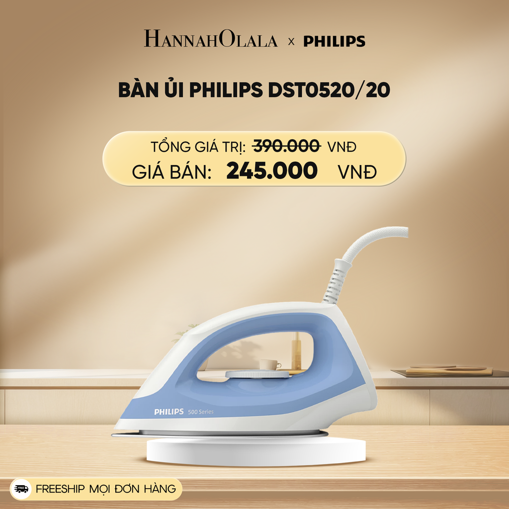  DEAL 18: BÀN ỦI PHILIPS DST0520/20 