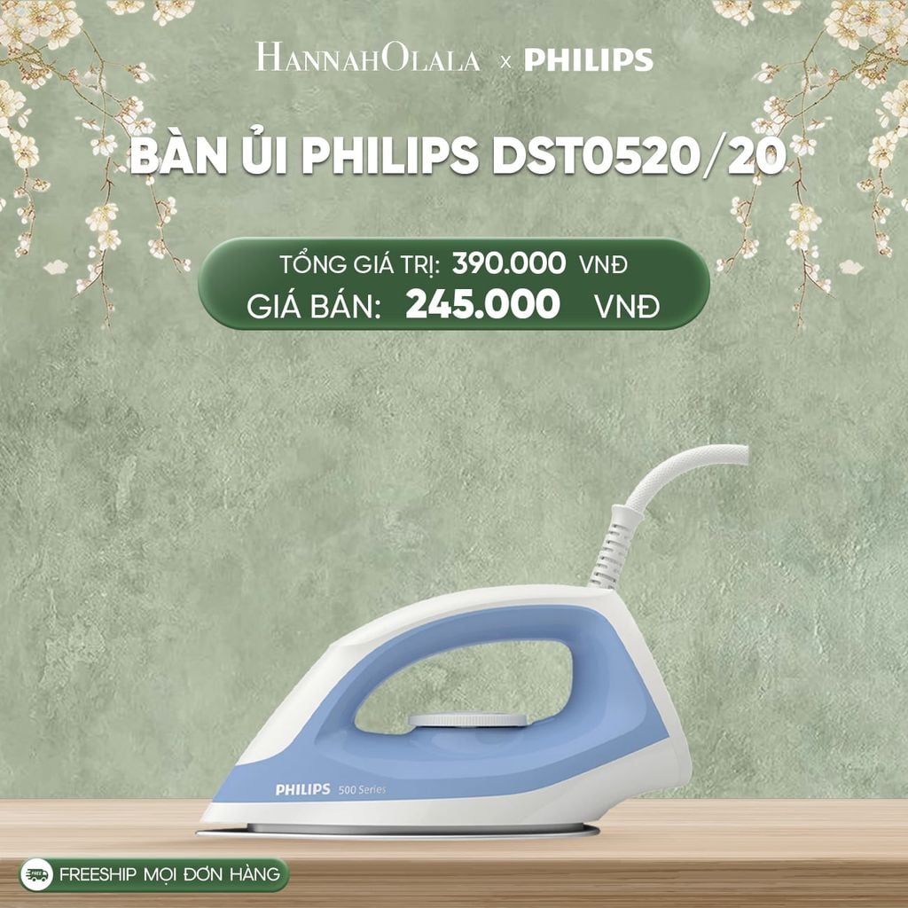  DEAL 6: BÀN ỦI PHILIPS DST0520/20 