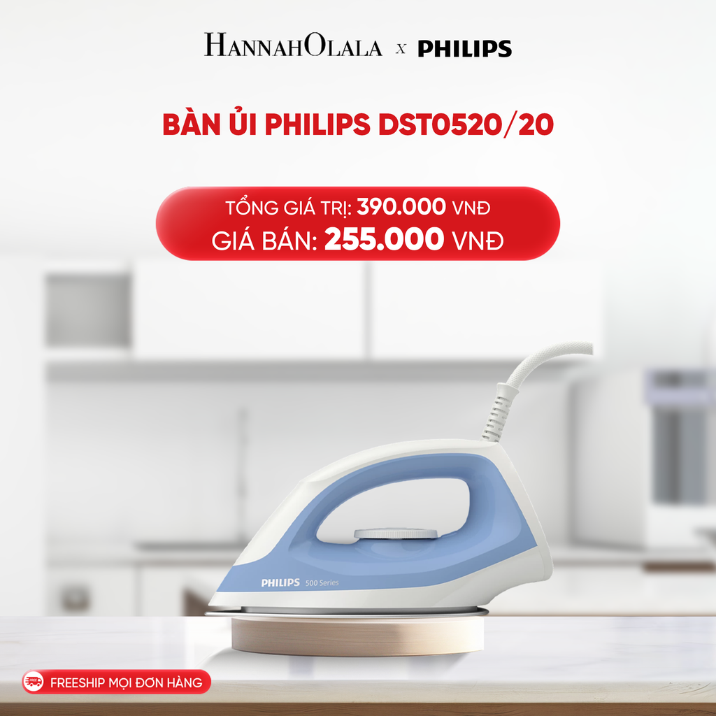  B127_DEAL 19: BÀN ỦI PHILIPS DST0520/20 