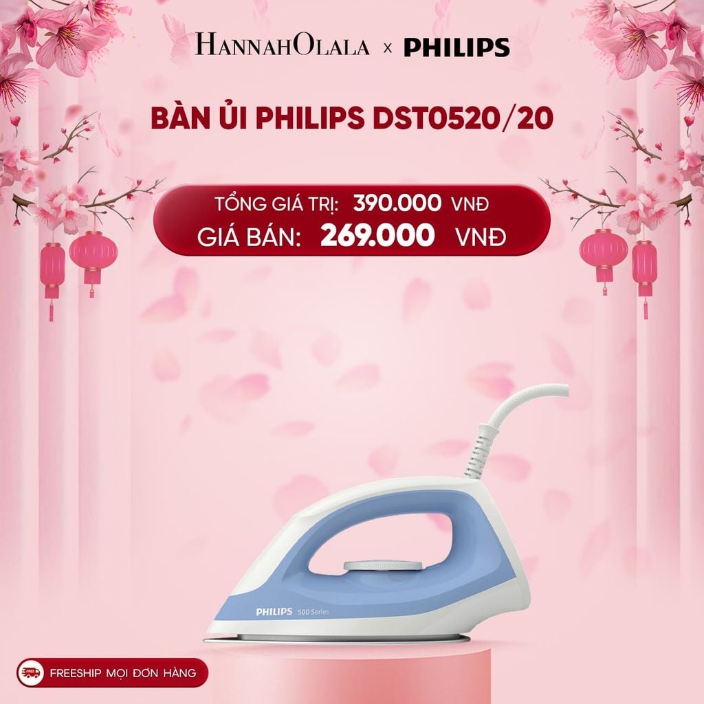  DEAL 21: BÀN ỦI PHILIPS DST0520/20 