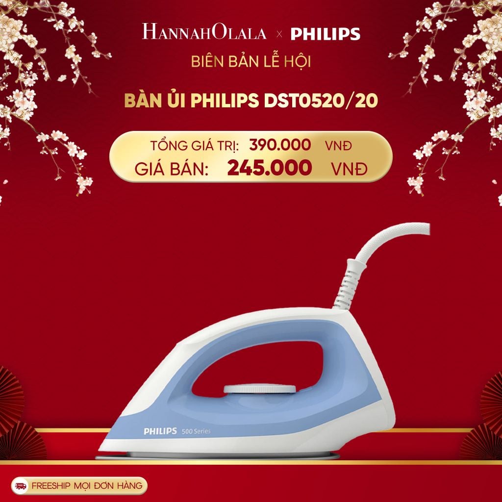  DEAL 6: BÀN ỦI PHILIPS DST0520/20 