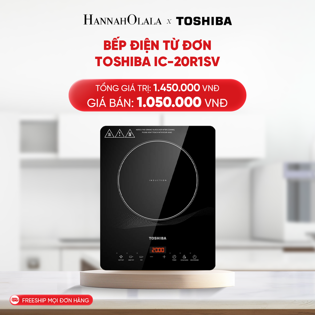  B139_DEAL 4: BẾP ĐIỆN TỪ ĐƠN TOSHIBA IC-20R1SV 