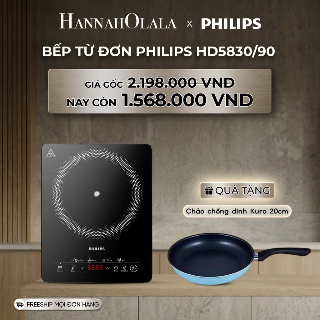  DEAL 15: BẾP TỪ ĐƠN PHILIPS HD5830/90 