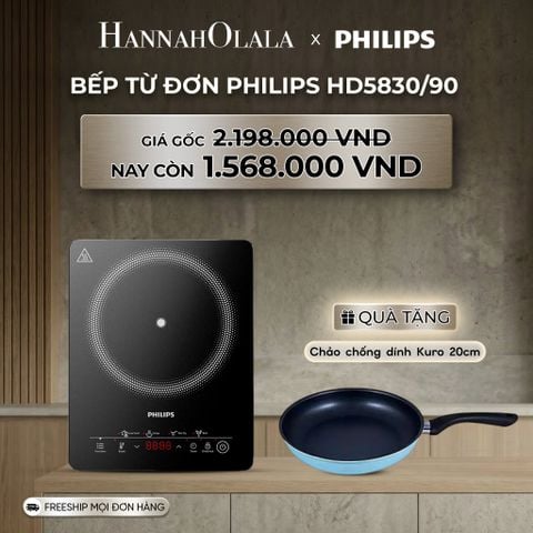  DEAL 15: BẾP TỪ ĐƠN PHILIPS HD5830/90 