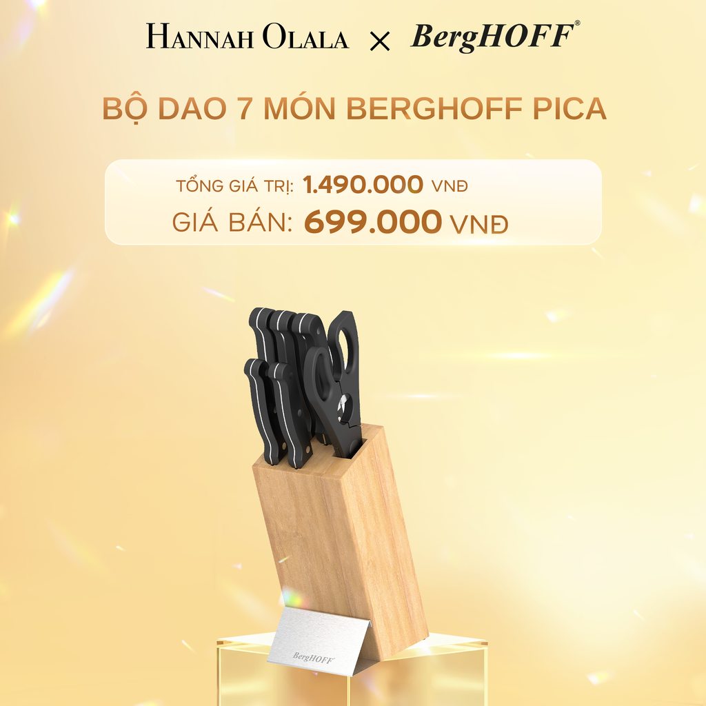  C373_DEAL 3: BỘ DAO 7 MÓN BERGHOFF PICA 