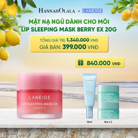  MẶT NẠ NGỦ DÀNH CHO MÔI LANEIGE LIP SLEEPING MASK 20G (CHỌN MÙI HƯƠNG) 