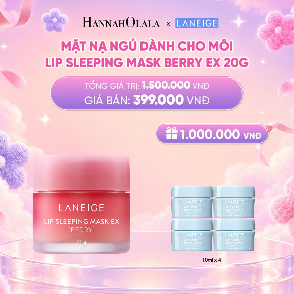  DEAL 4: MẶT NẠ NGỦ DÀNH CHO MÔI LANEIGE LIP SLEEPING MASK 20G (CHỌN MÙI HƯƠNG)_ A59 