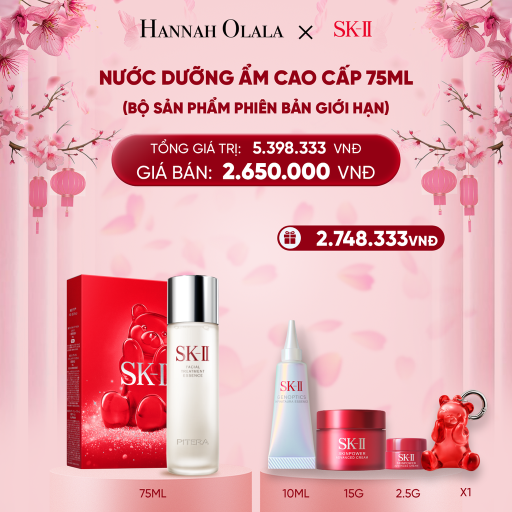  DEAL 8: (PHIÊN BẢN GIỚI HẠN MÙA LỄ HỘI) BỘ SẢN PHẨM SK-II PITERA™ GIÚP LÀN DA TRONG TRẺO NHƯ PHA LÊ 