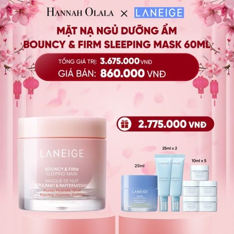  DEAL 3: MẶT NẠ NGỦ DƯỠNG ẨM LANEIGE BOUNCY & FIRM SLEEPING MASK 60ML 